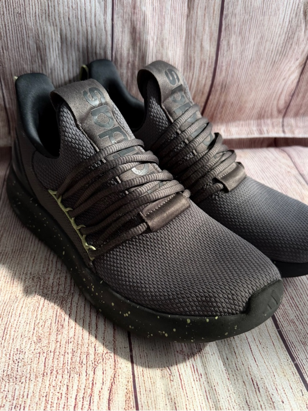 Adidas Lite Racer Adapt 7.0 – Charcoal / Pulse Lime Size: Men’s 8.5